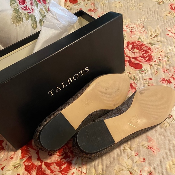 Talbots Gold Jacquard Flats, size 7 - Picture 5 of 7